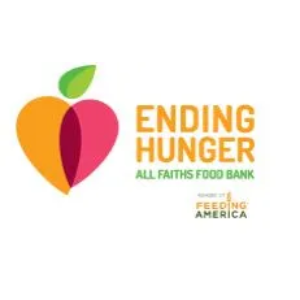Ending Hunger logo, All Faiths Food Bank